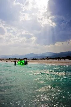 Kite surfer Foto stock