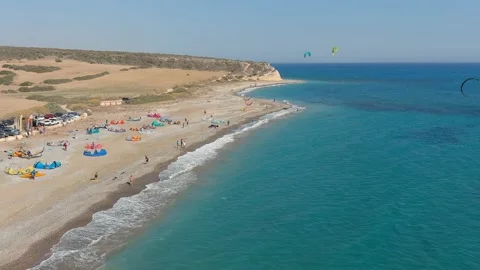 Kite surfers 스톡 동영상 218315164