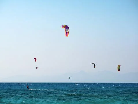 Kite surfers Stock Photos