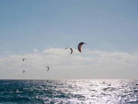 Kite surfers Stock Photos