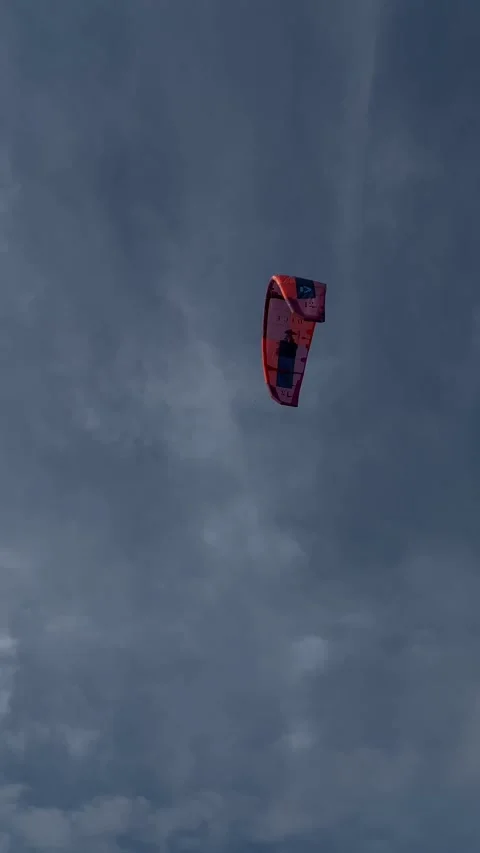 Kite surfers preparing for the ride Stock Footage 239540269
