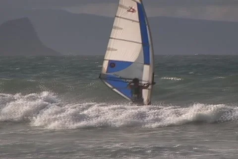 Kite Surfing 10 Stock Footage 1069736