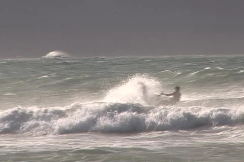 Kite Surfing 2 Stock Footage 1069677