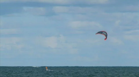 Kite surfing 2 hdp 스톡 동영상 534023