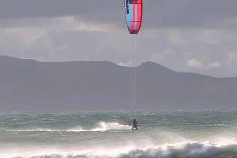 Kite Surfing 3 Stock Footage 1069633