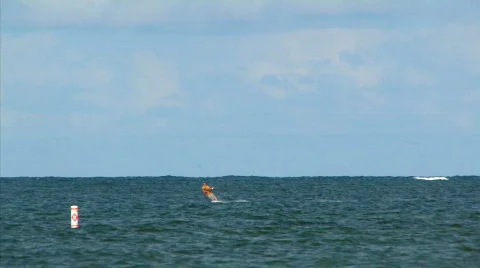 Kite surfing 3 hdp Stock Footage 534146