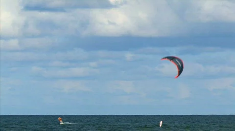 Kite surfing 4 hdp Video stock 534217