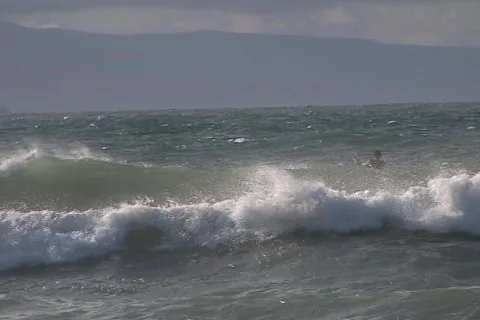 Kite Surfing 7 Stock Footage 1069697