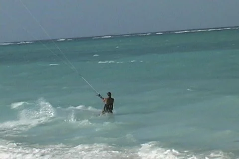 Kite surfing Stock Footage 125596