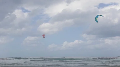 Kite surfing Stock Footage 124971635