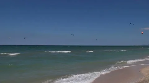 Kite surfing Stock Footage 134004610