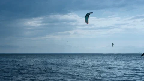 Kite surfing Stock Footage 135013226