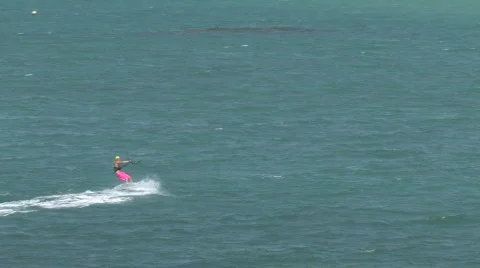 Kite surfing - Kitesurfing Stock Footage