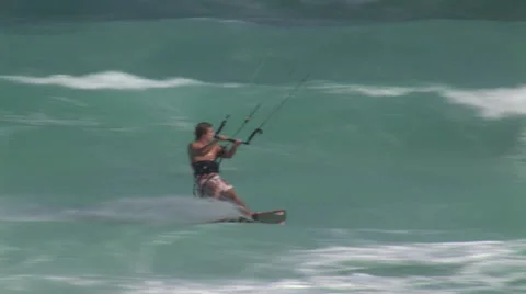 Kite Surfing Mexico Stock Footage 36370882