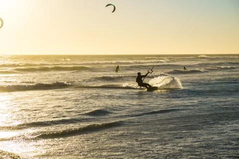 Kite surfing Stock Photos