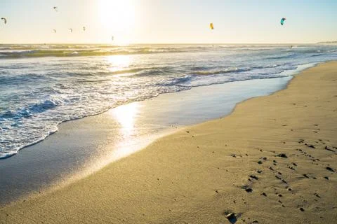 Kite surfing Stock Photos