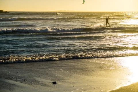 Kite surfing Stock Photos