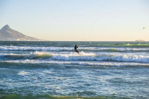 Kite surfing Stock Photos