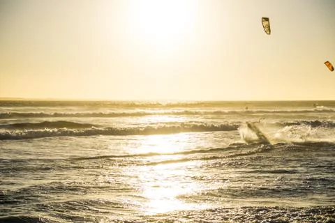 Kite surfing Stock Photos