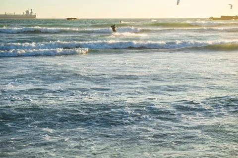 Kite surfing Stock Photos