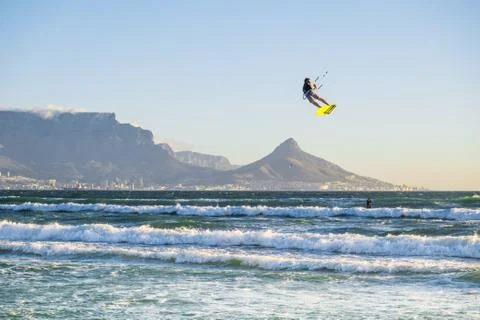 Kite surfing Stock Photos