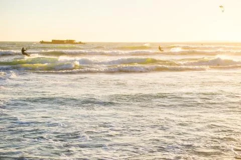 Kite surfing Stock Photos