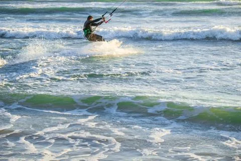 Kite surfing Stock Photos