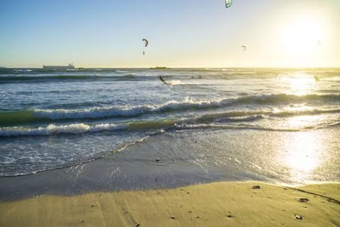Kite surfing Stock Photos