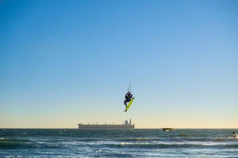 Kite surfing Stock Photos