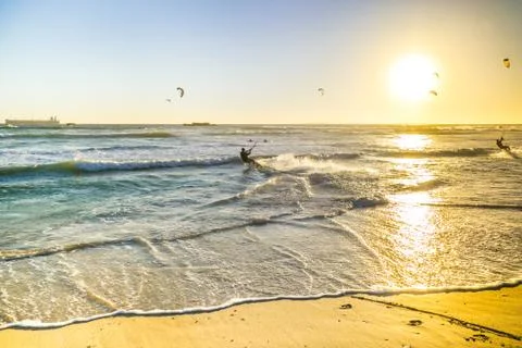 Kite surfing Stock Photos