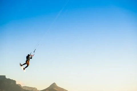 Kite surfing Stock Photos