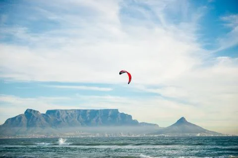 Kite surfing Stock Photos