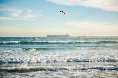 Kite surfing Stock-Fotos
