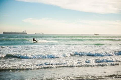 Kite surfing Stock Photos