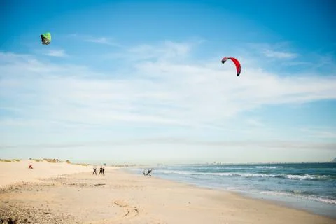 Kite surfing Stock Photos