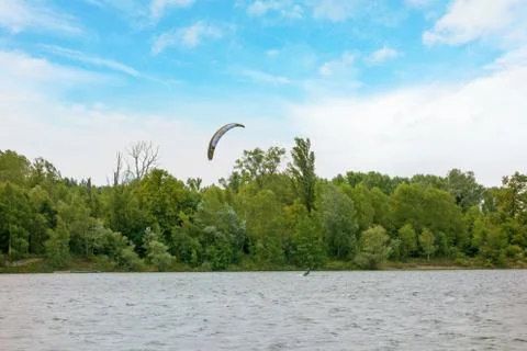 Kite surfing Stock Photos