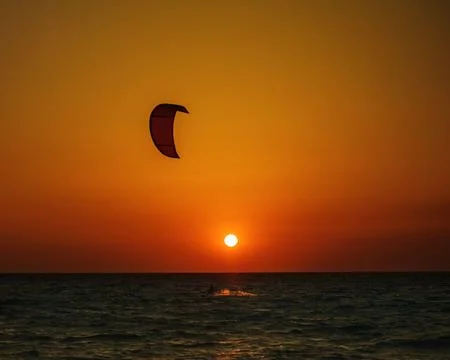 Kite surfing Stock-Fotos