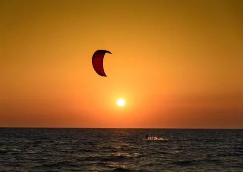 Kite surfing Stock-Fotos