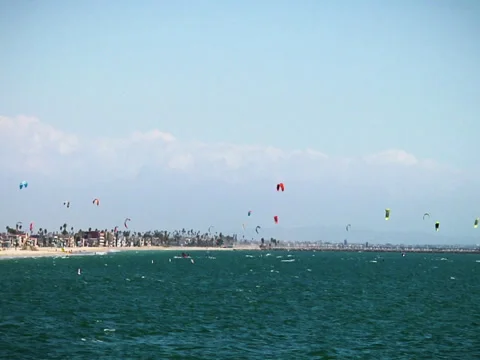 Kite Surfing - Time Lapse Stock Footage 33256124