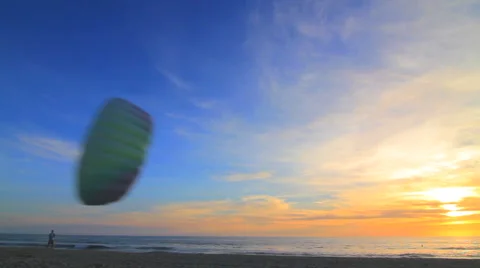 Kite Swoops in Front of Camera Stock Footage 1553495