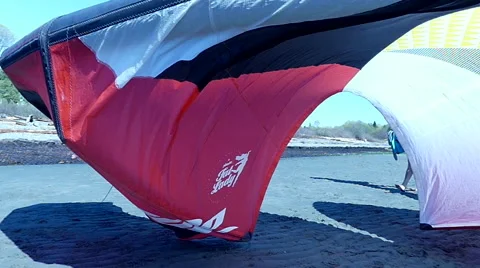 Kite windy sunny day close up Stock Footage 62811123