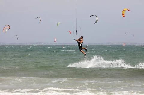 Kiteboarder Stock Photos