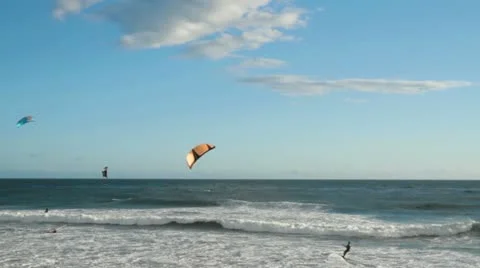 Kiteboarding Stock Footage 22156722