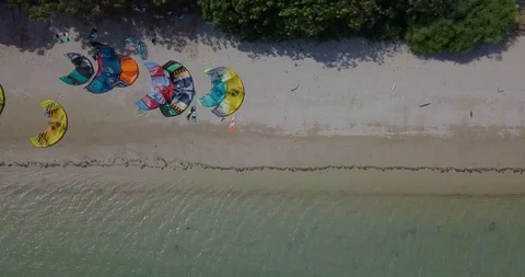 Kiteboarding, kite surf Stock Footage 99177737