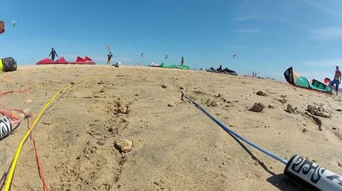 Kiteboarding Zone Stock Footage 11025010