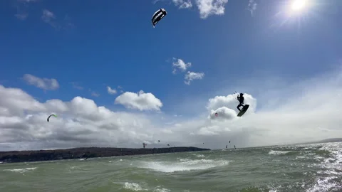 Kiteloop Ammersee Stock Footage 240524497