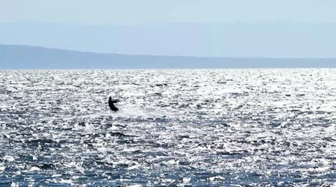 Kiter in the air Stock Footage 11625605