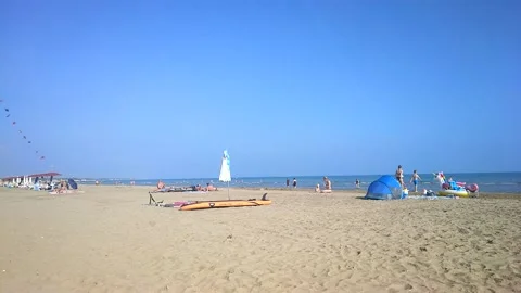Kites On The Beach rotation Timelapse Stock Footage 168522996