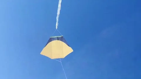 Kites in the blue sky Stock Footage 167376577