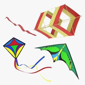 Kites Collection 3D Model